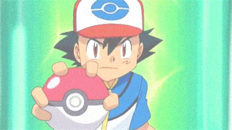 ash goes pokeballs deep|Ash Pokeball GIFs .